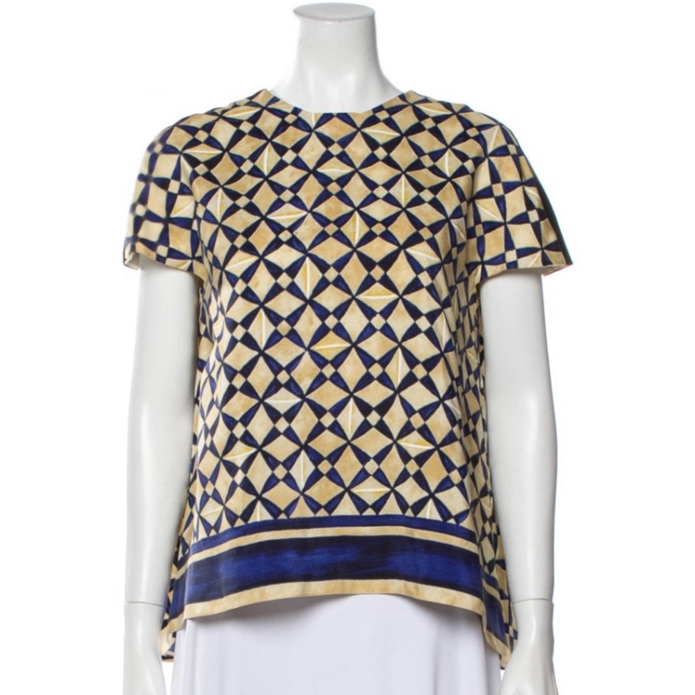 Balenciaga silk top.